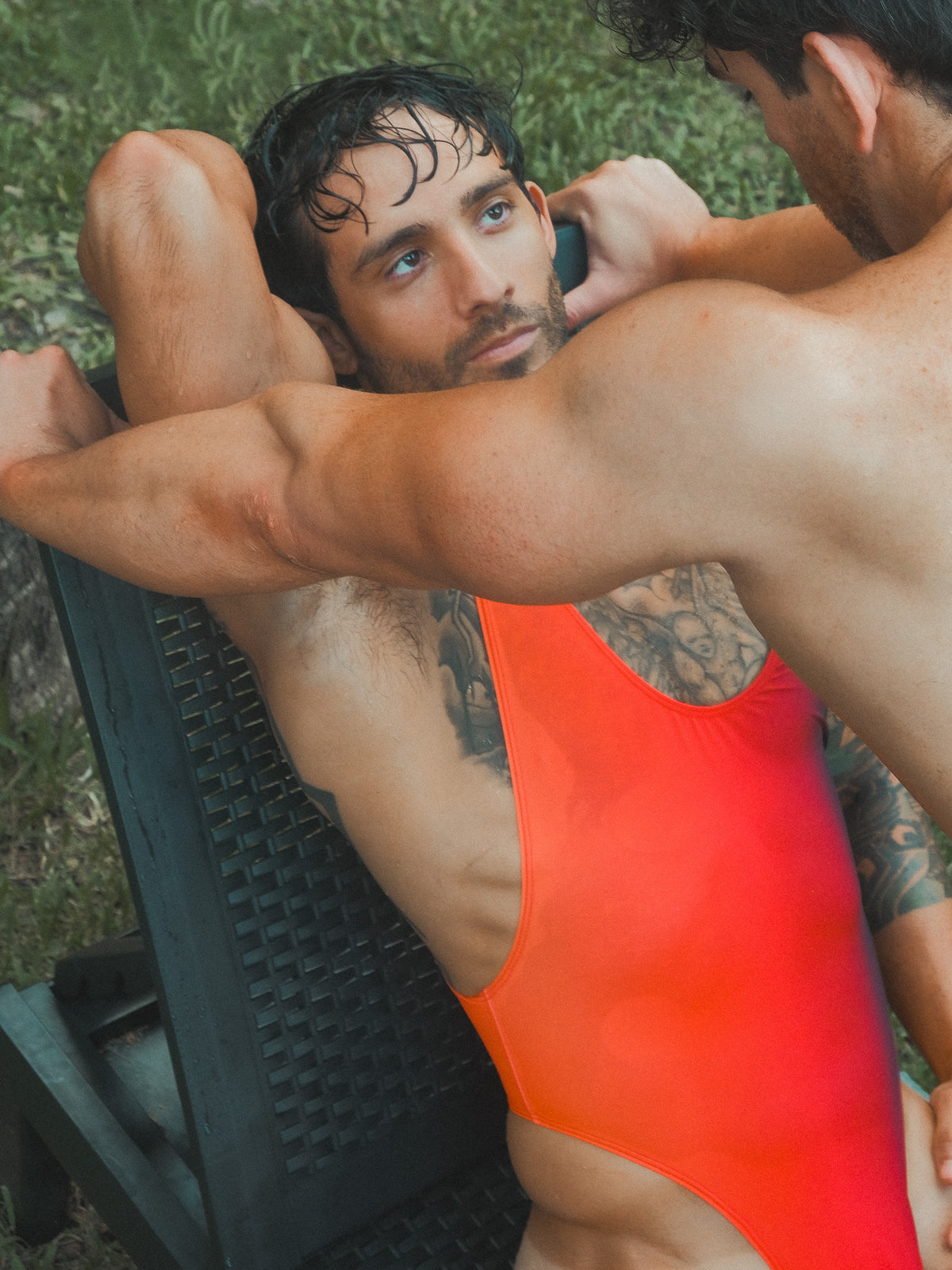 Say Something Bodysuit in Heat Index Ombre