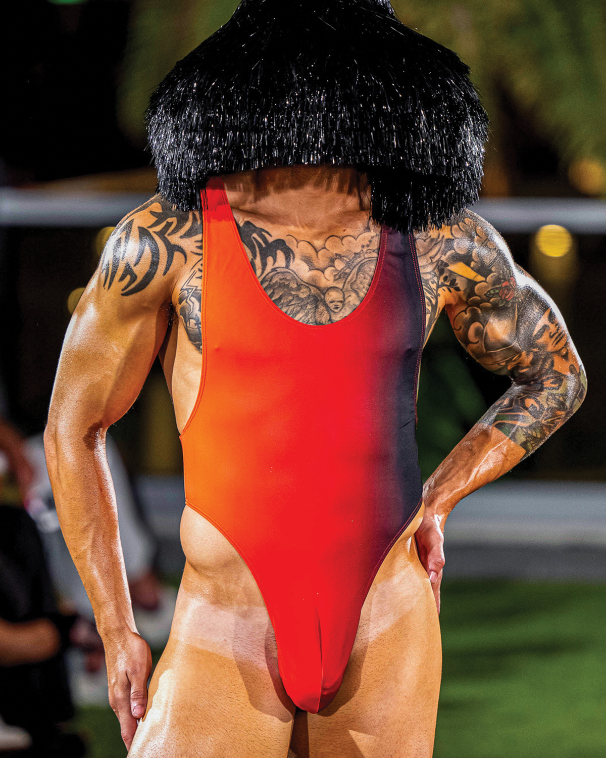 Say Something Bodysuit in Heat Index Ombre